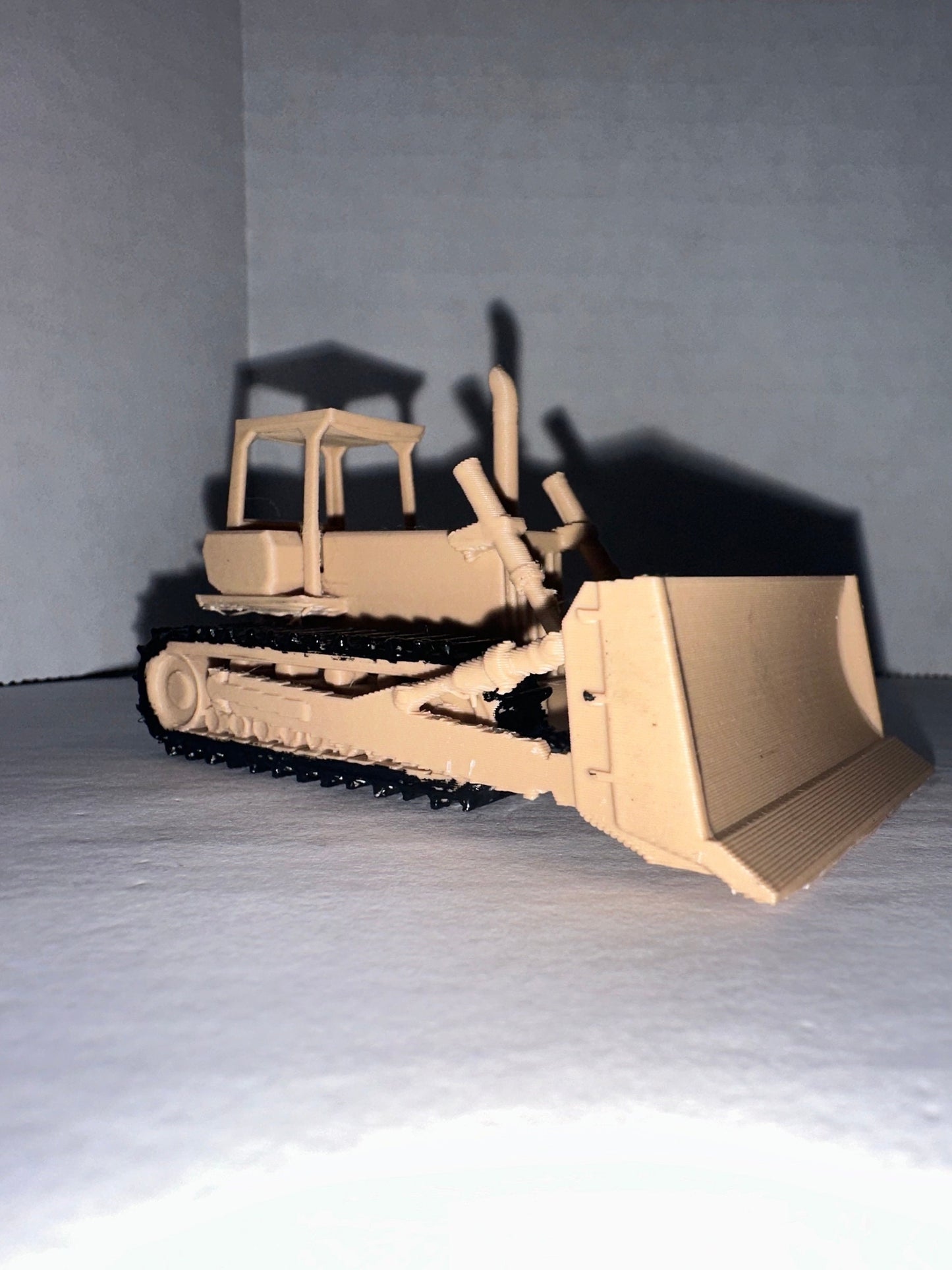 HO Scale Bulldozer for 1/87 Train Set Background Vehicle / Construction Equipment 1:87 Scale Truck / Diorama