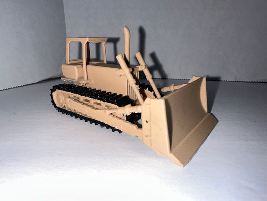 HO Scale Bulldozer for 1/87 Train Set Background Vehicle / Construction Equipment 1:87 Scale Truck / Diorama