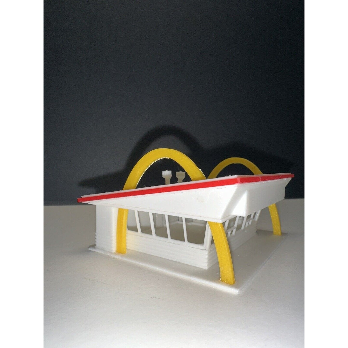 N - Scale Mcdonald's Fast Food Chain Restaurant Drive Thru 1:87 Building Colored