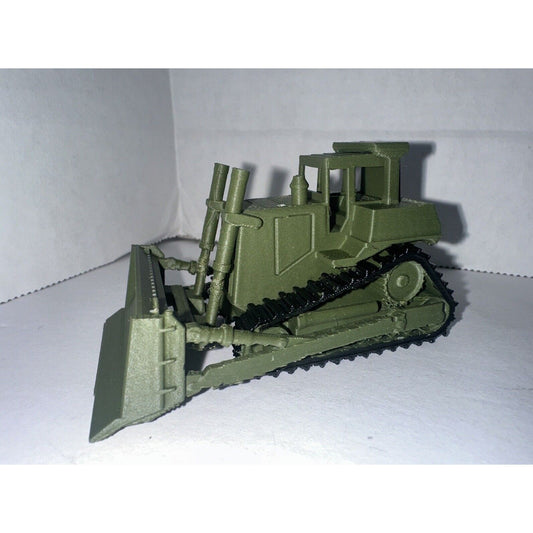 HO Scale High Track Dozer / Military Construction Bulldozer 1:87 Train Scenery