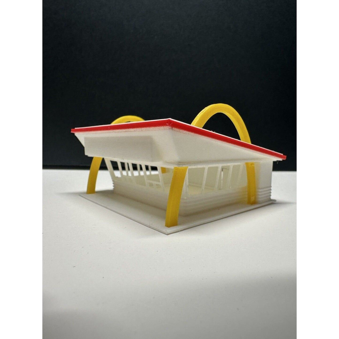 N - Scale Mcdonald's Fast Food Chain Restaurant Drive Thru 1:87 Building Colored