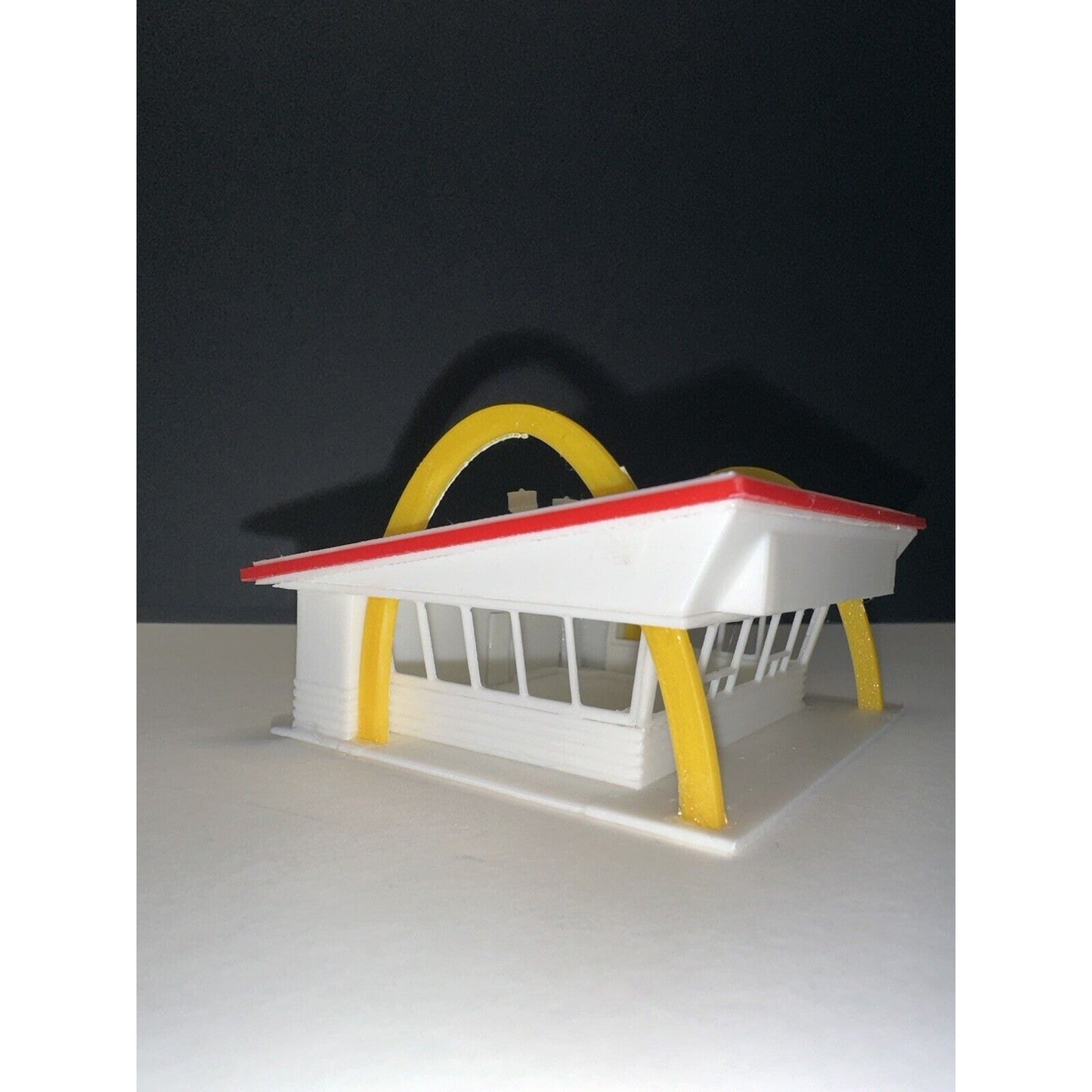 N - Scale Mcdonald's Fast Food Chain Restaurant Drive Thru 1:87 Building Colored