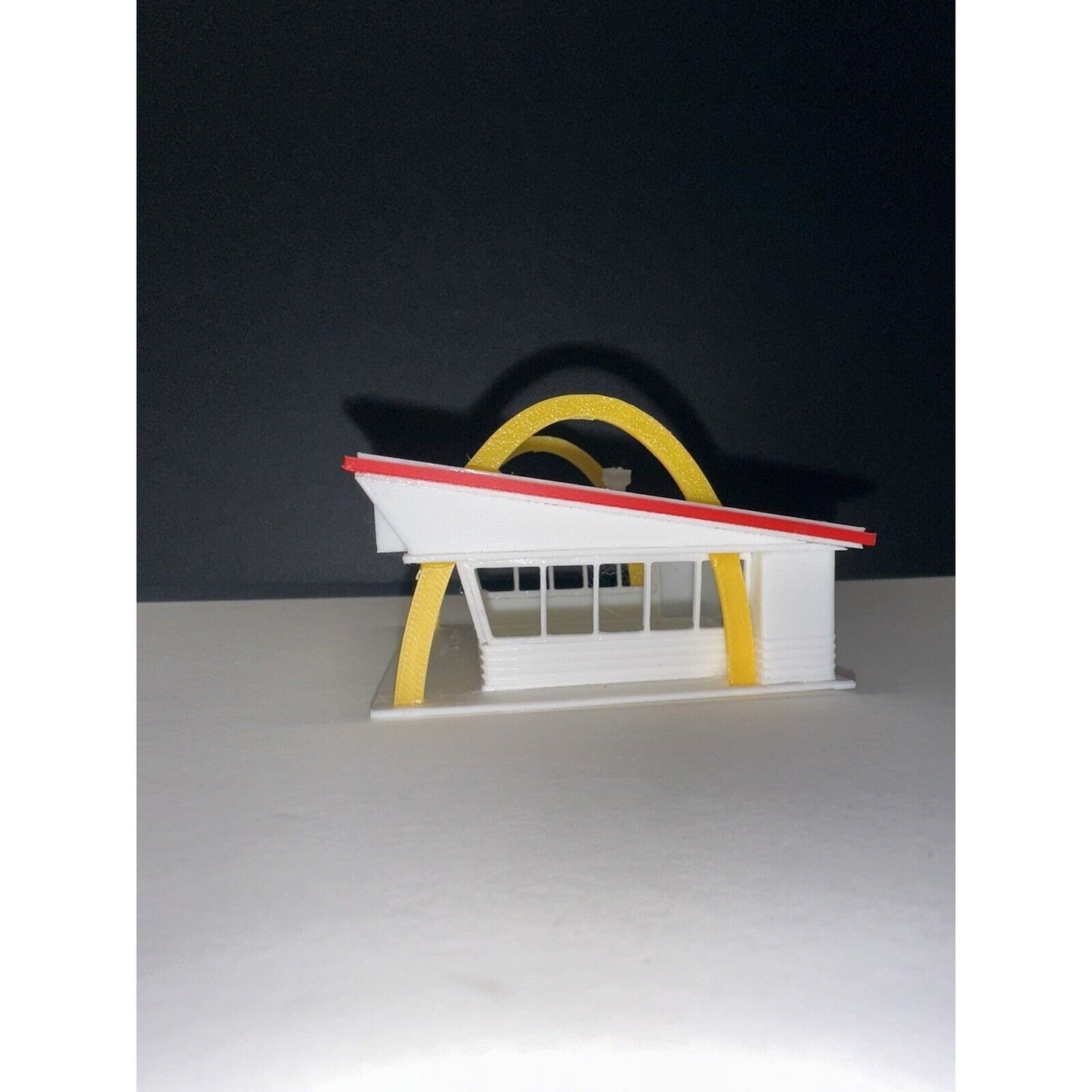 N - Scale Mcdonald's Fast Food Chain Restaurant Drive Thru 1:87 Building Colored