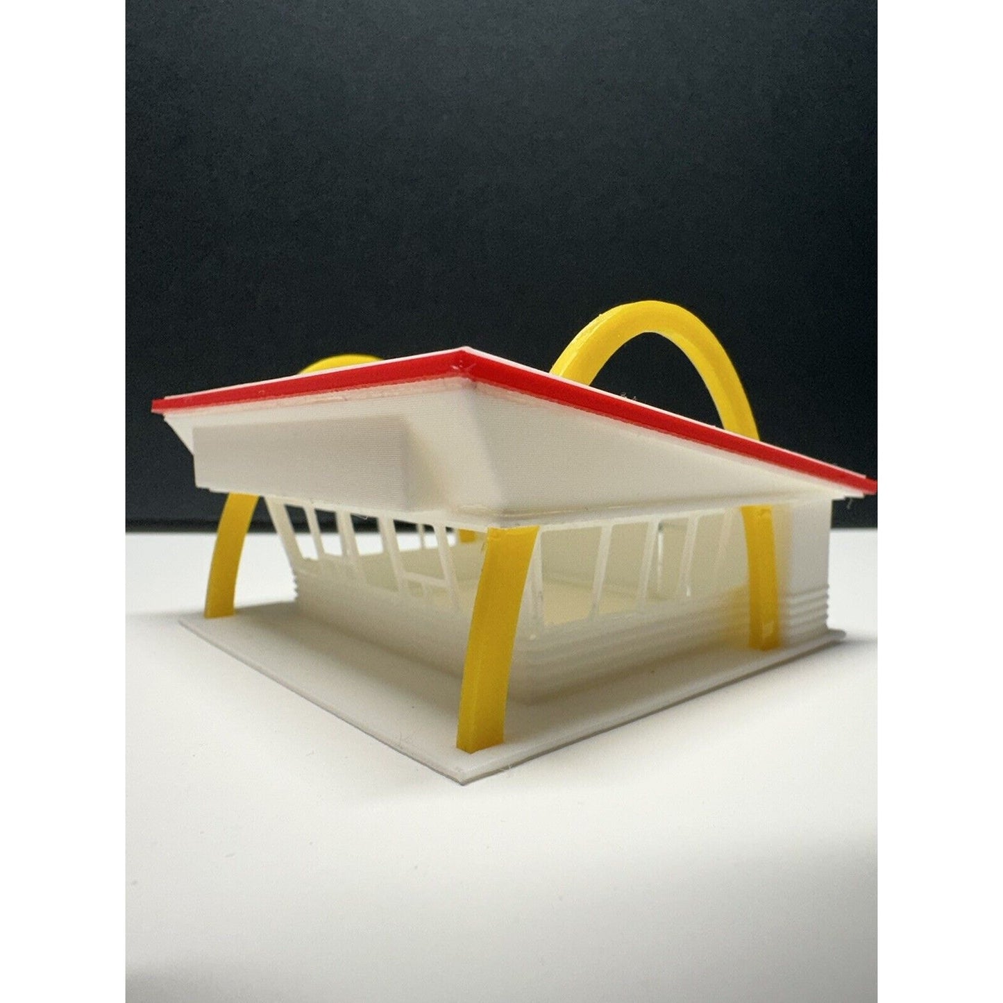 N - Scale Mcdonald's Fast Food Chain Restaurant Drive Thru 1:87 Building Colored