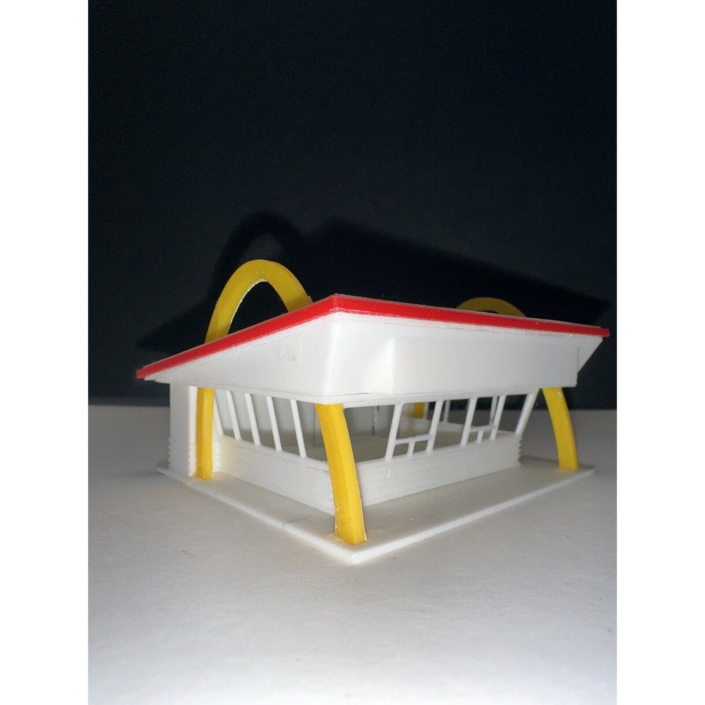 N - Scale Mcdonald's Fast Food Chain Restaurant Drive Thru 1:87 Building Colored