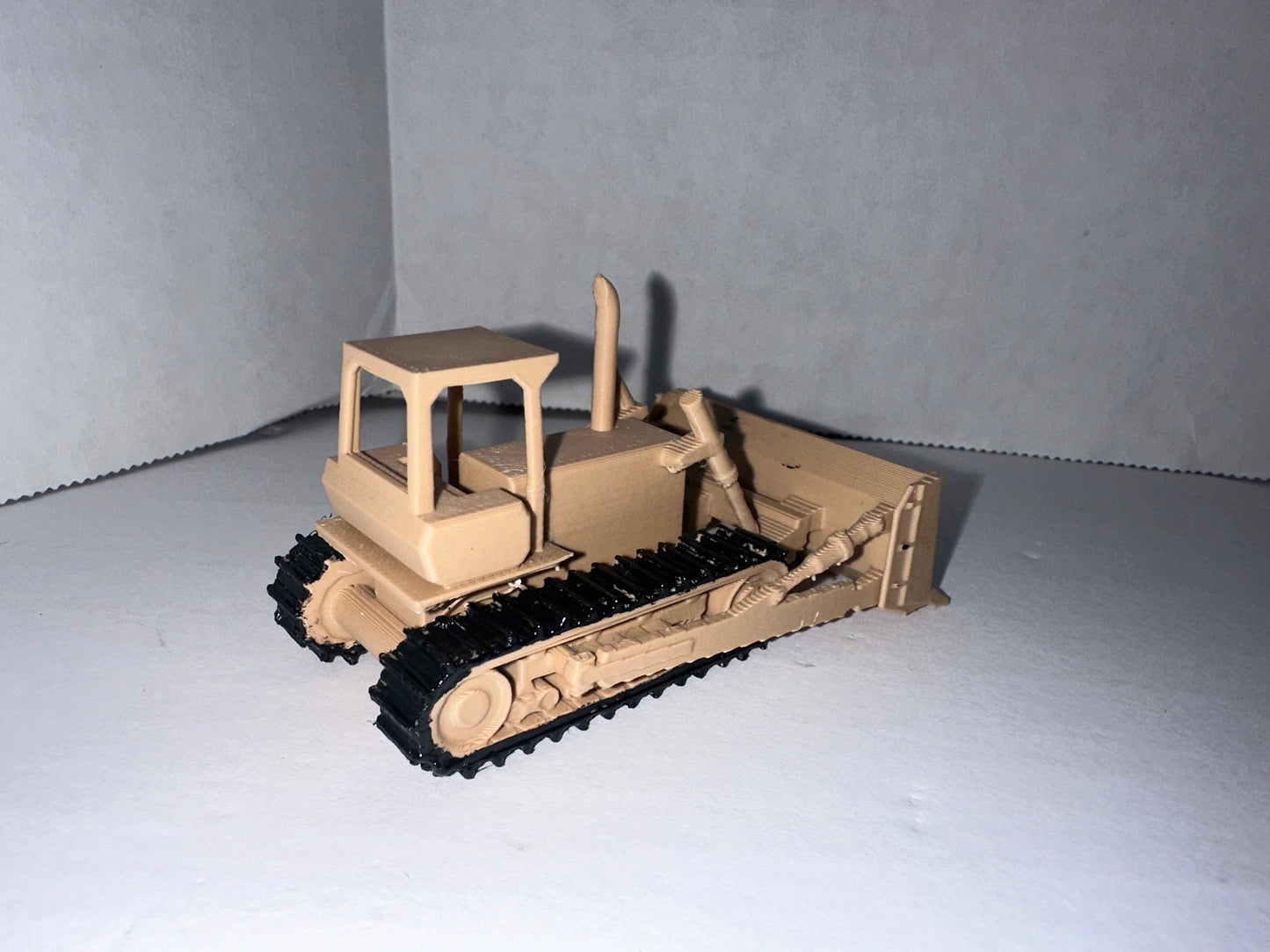 HO Scale Bulldozer for 1/87 Train Set Background Vehicle / Construction Equipment 1:87 Scale Truck / Diorama