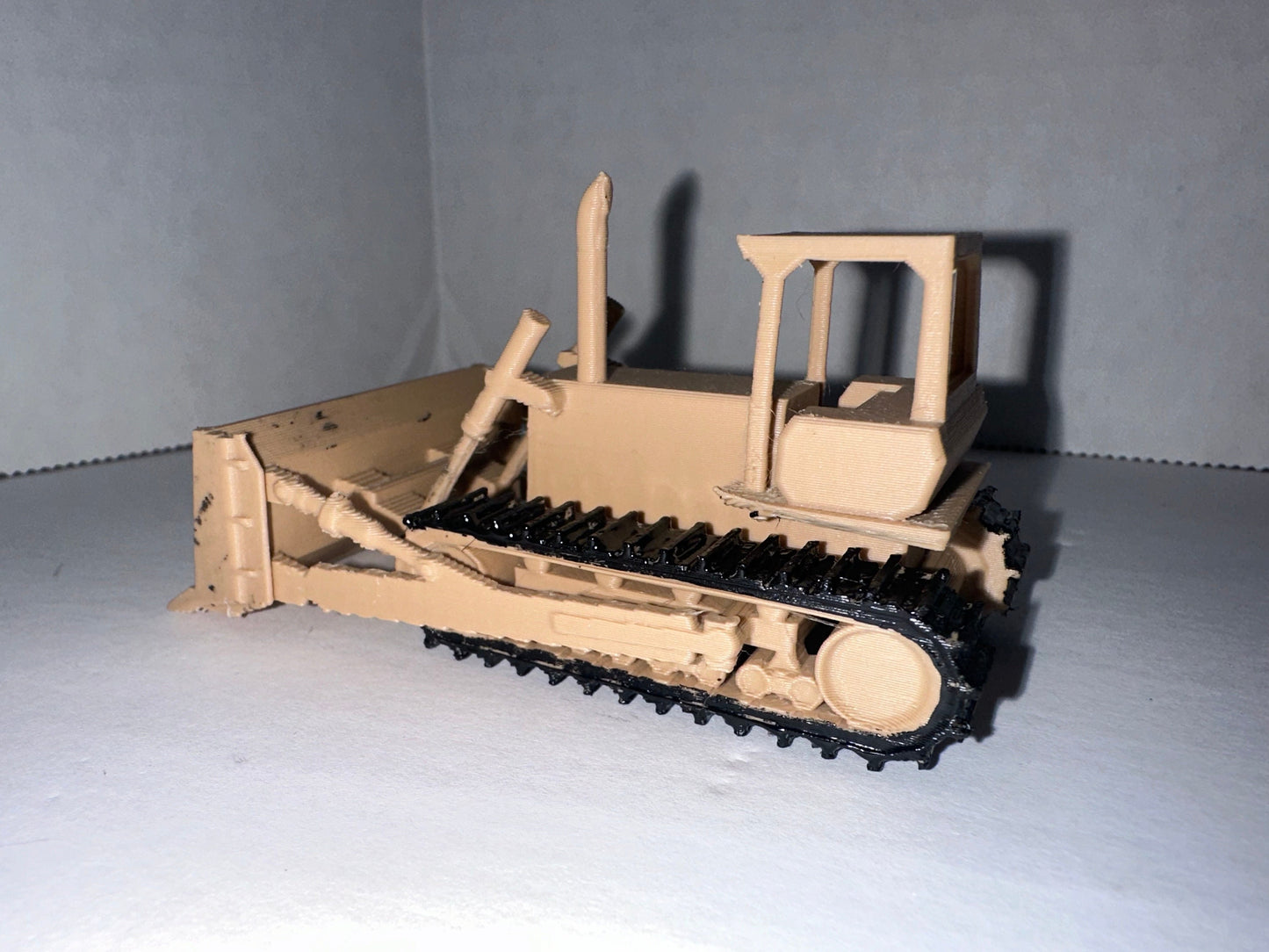 HO Scale Bulldozer for 1/87 Train Set Background Vehicle / Construction Equipment 1:87 Scale Truck / Diorama