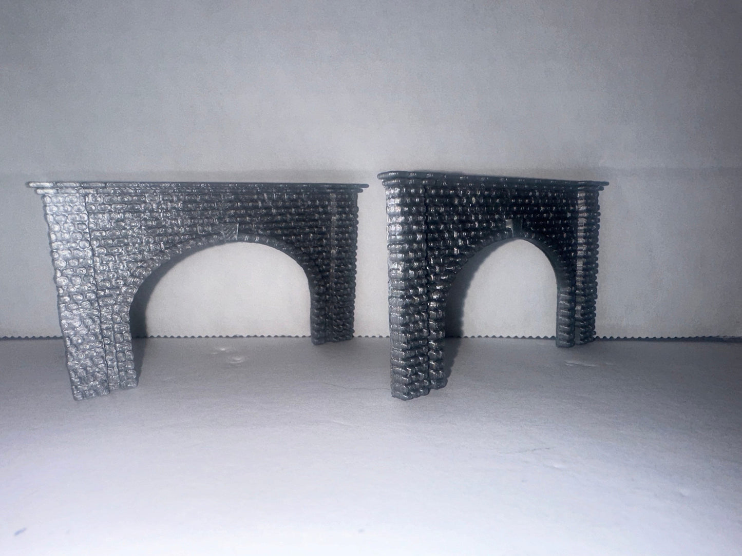 Z - Scale Double Tunnel Portal Fits 2 Tracks for 1:220 Train Scenery Diorama 2 Pack 1/220 Scale Structure