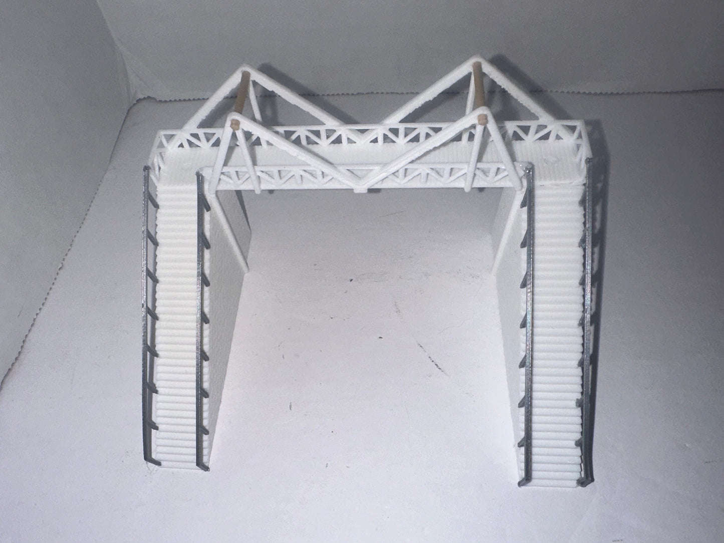 N - Scale Pedestrian Bridge / Walkway for Double Tracks! 1:160 Detailed Scenery