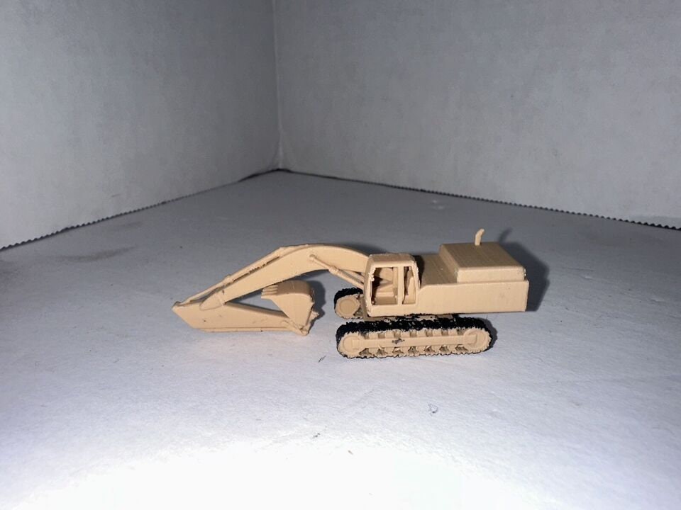 N - Scale Excavator / Digger 1:160 Train Set Background Truck / Construction Vehicle