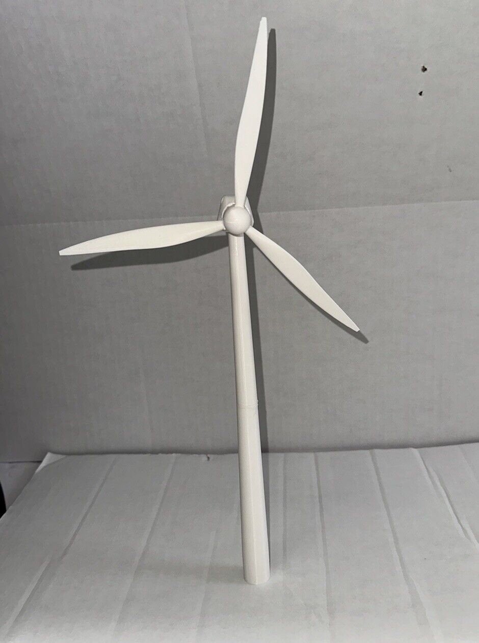 HO Scale Wind Turbine / Modern Windmill Generator White Detailed Model ...