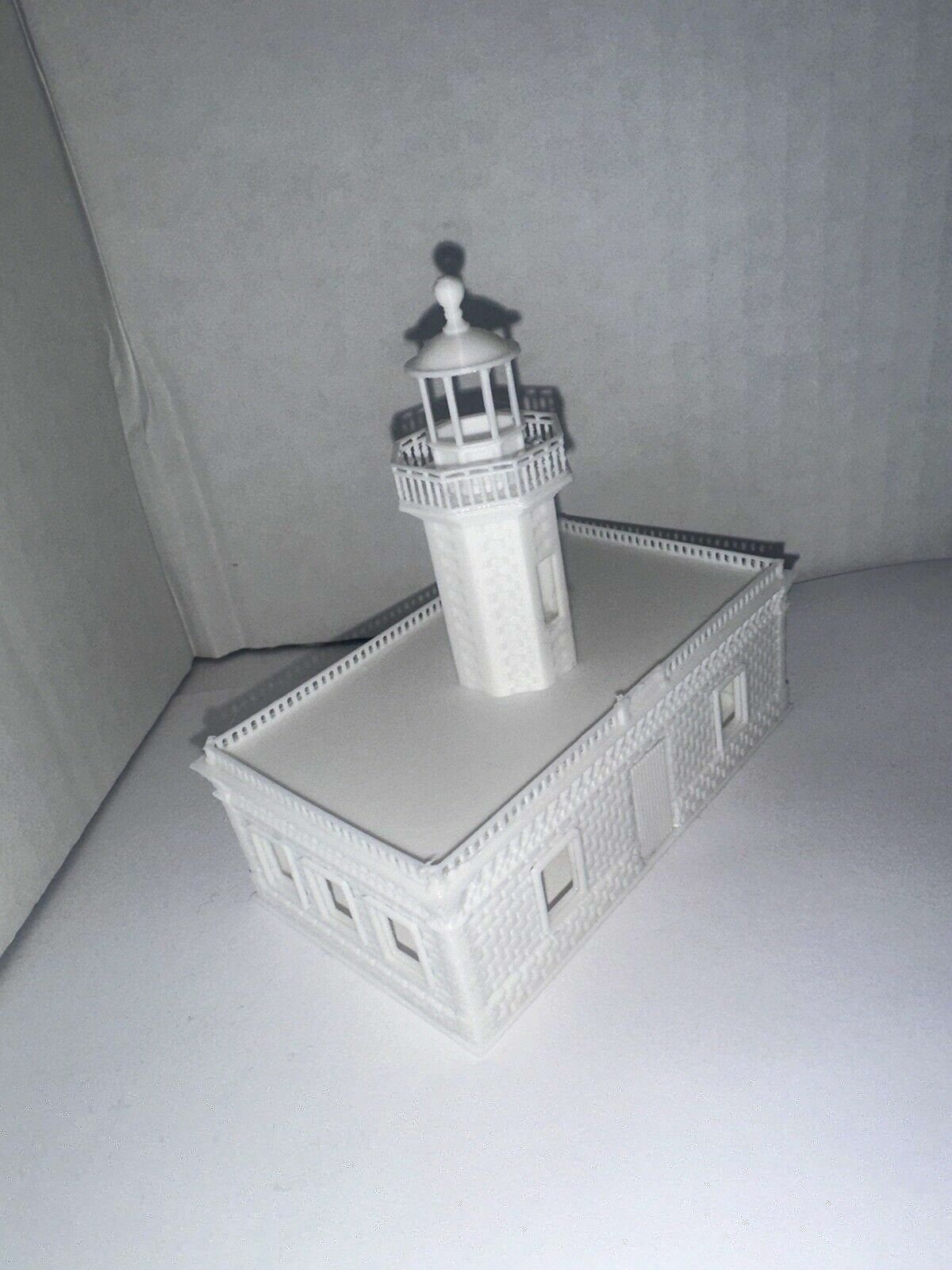 N - Scale Lighthouse Nautical Classic Building 1:160 High Detail White Unpainted Coastal Scenery Rural Home