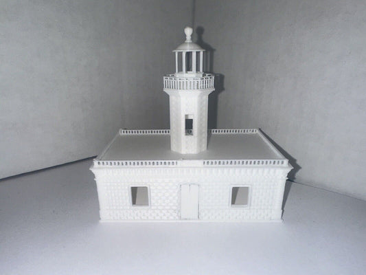 N - Scale Lighthouse Nautical Classic Building 1:160 High Detail White Unpainted Coastal Scenery Rural Home