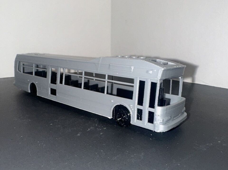 HO Scale City Bus New Flyer Invero 1:87 Public Transport Detailed Urban Transit Scenery